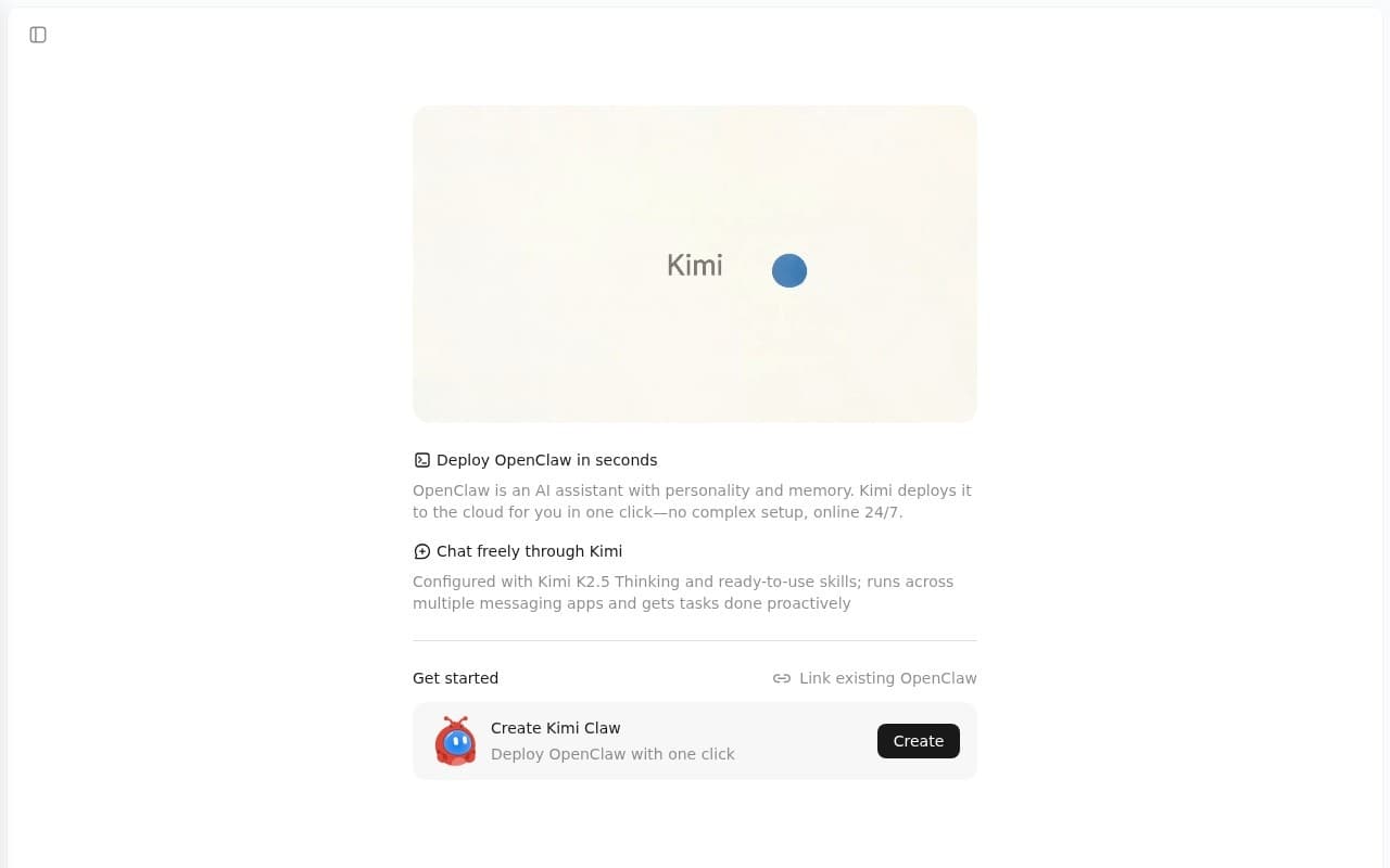 月之暗面 Kimi Claw